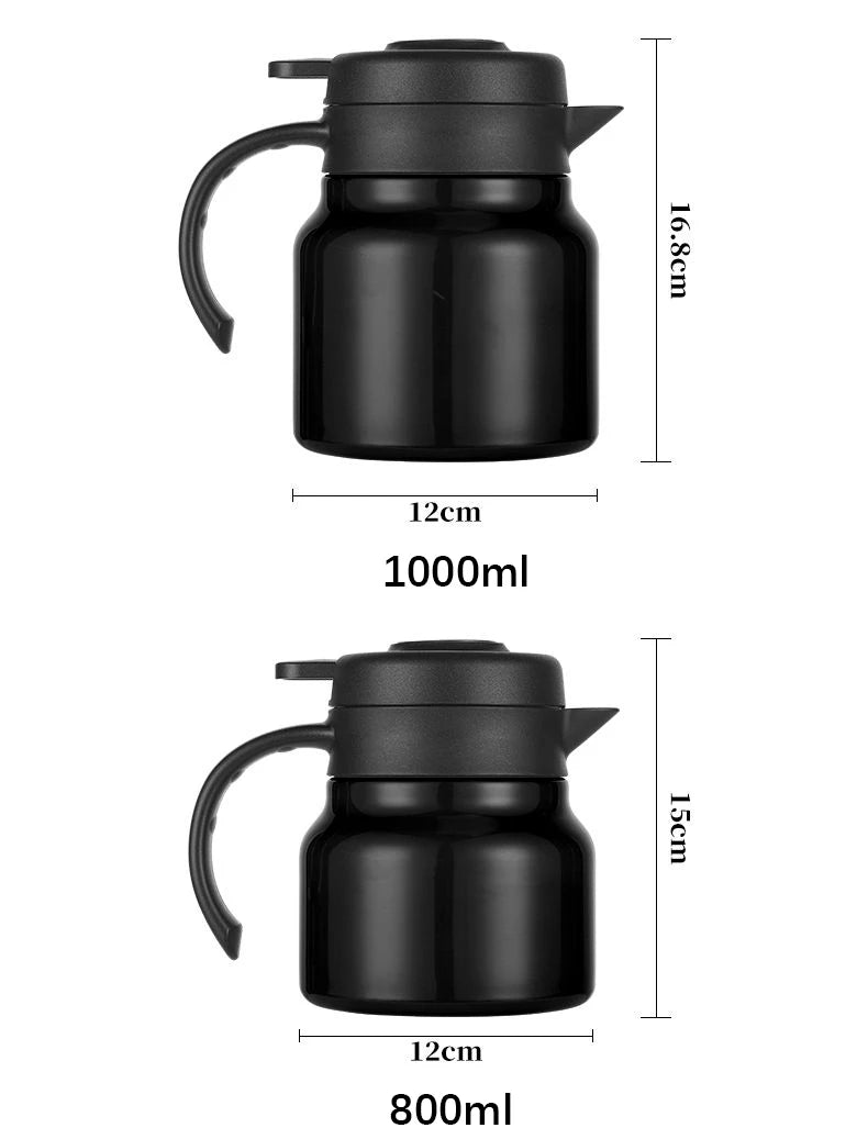 Smart LED Thermos 316 Stainless Steel Insulation Braising Teapot Large Capacity Hot Water Bottle Separating Coffee Vacuum Flask