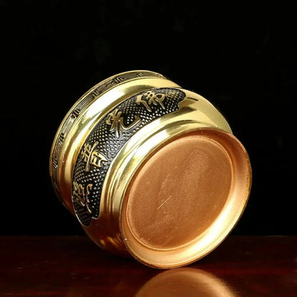 Metal incense burner Buddha tool Backflow fragrance Censer Buddhist Hall pray church tea light burner the god of wealth - AMULET RING STORE