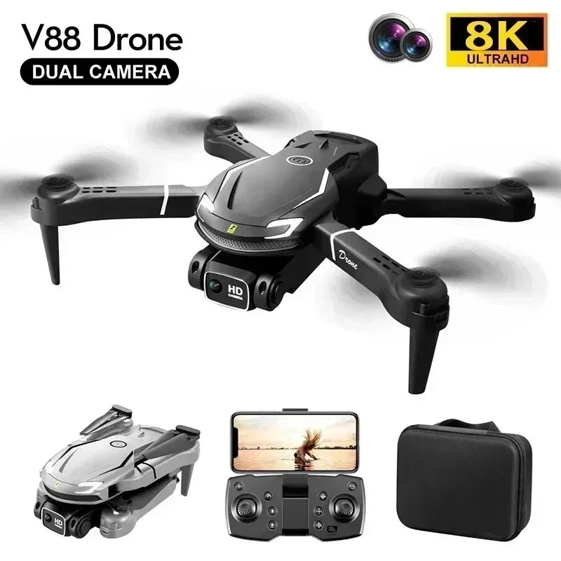XIAOMI MIJIA V88 Drone 8k 5G Professional HD Dual Camera Aerial Photography 15000m Remote Control Aircraft Quadcopter Toy New - AMULET RING STORE