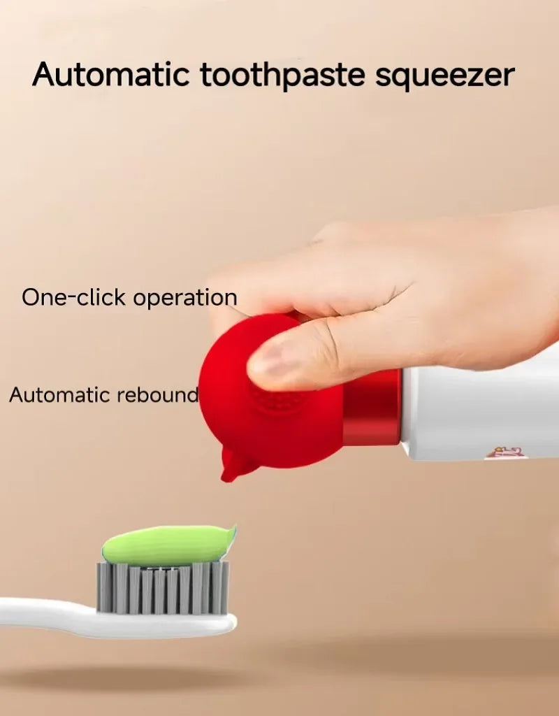 Vacuum Toothpaste Tube Squeezer Efficient and Hassle-Free Silicone Toothpaste Pump Dispenser Toothpaste Cap Bathroom Supplies - AMULET RING STORE