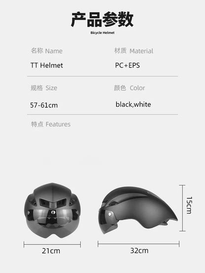 Wildside WINGER II Aero Road Bicycle Helmet Cycling Goggle TT Racing Helmet Bike Sports Safety Helmets Super Helmet Adjustable - AMULET RING STORE