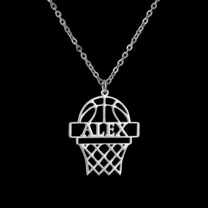 Custom Name Necklace Football Sports Style Personalized Men Customized Chains Stainless Steel For Male Jewelry Birthday Gifts