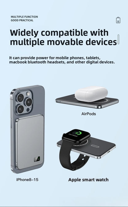 VIVO 50000mAh CCC Certification Thin Power Bank Ultra For MagSafe Magnetic Wireless Fast Charging Portable Battery Display - AMULET RING STORE