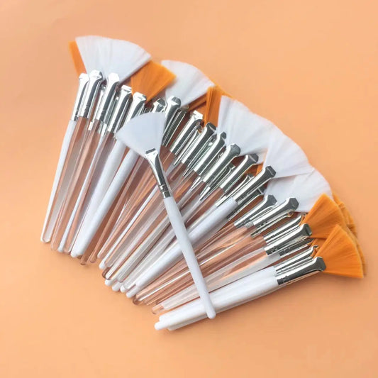 10/20/50pcs Fan Shape Facial Mask Brush Multifunctional Makeup Brushes Essential Oil Women Facial Body Beauty Makeup Tools Brush - AMULET RING STORE