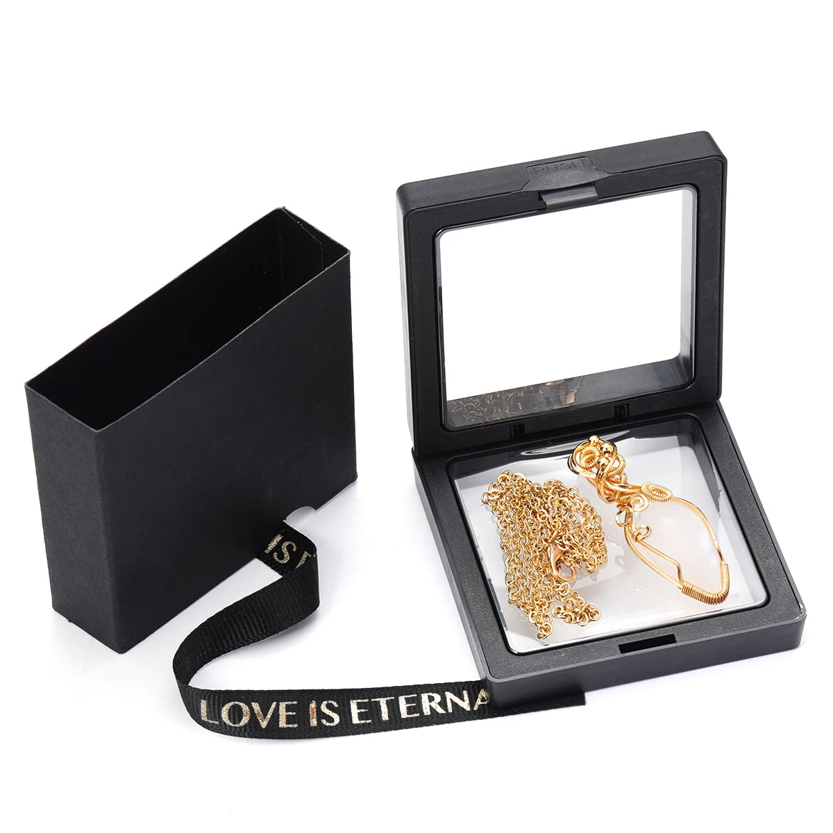 Labradorite Rainbow Moonstone Gemstone Pendant Copper Wire Wrapped Labradorite Jewelry Labradorite Necklace With Chain and Box