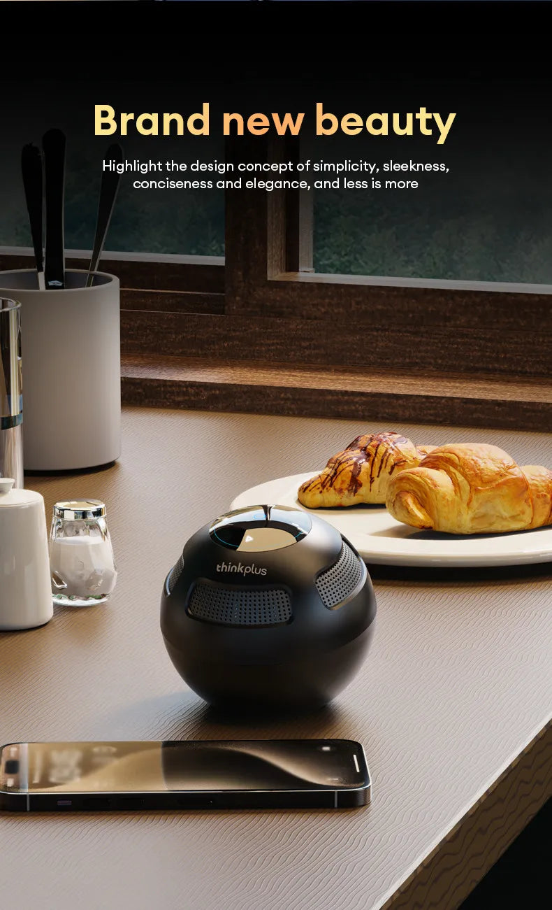 Ship From US Lenovo Bluetooth Speaker Portable Outdoor Long Endurance Home Music Player HiFi Stereo Surround Sound Box TS5