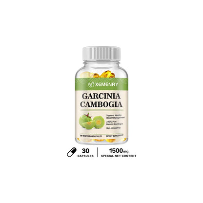 Garcinia Cambogia Capsules - Burn Fat, Detoxify, Appetite Suppression, Boost Metabolism, Weight Management