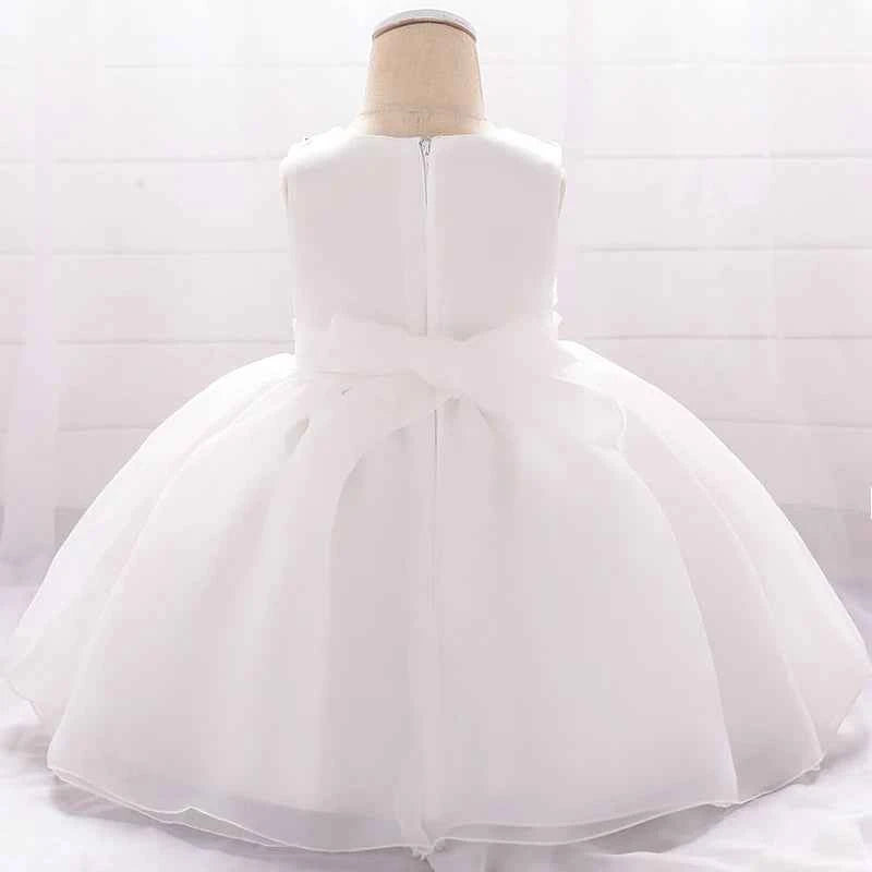 Baby Dresses For Girls Christmas Toddler Kids Flower Elegant Princess Birthday Gown Children Wedding Party 0 1 2 Y Tulle Dresses