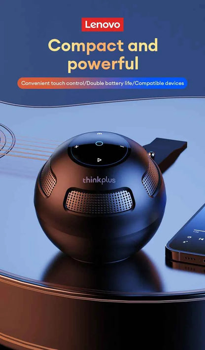 Ship From US Lenovo Bluetooth Speaker Portable Outdoor Long Endurance Home Music Player HiFi Stereo Surround Sound Box TS5