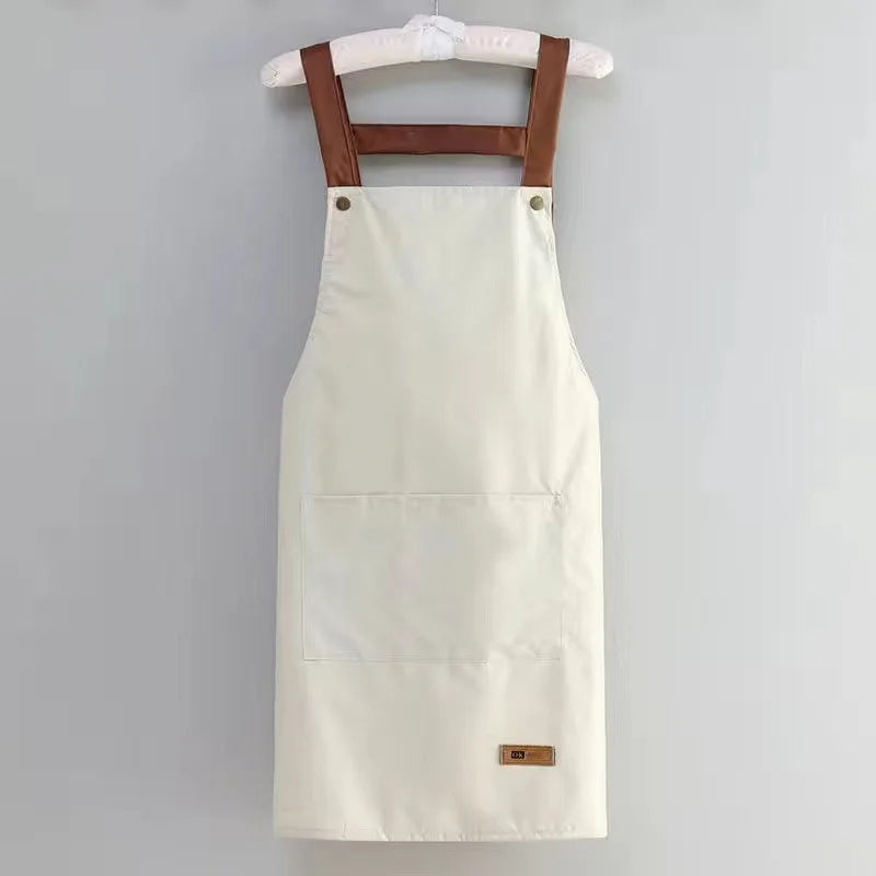 Waterproof and antifouling large pocket hotel restaurant coffee shop Western food Western pastry work clothes apron - AMULET RING STORE