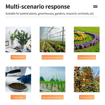 2 In 1 Soil EC Meter Handheld Digital Soil Tester Multifunction EC Temp Detector Backlit Soil EC Analyzer for Garden Greenhouse - AMULET RING STORE