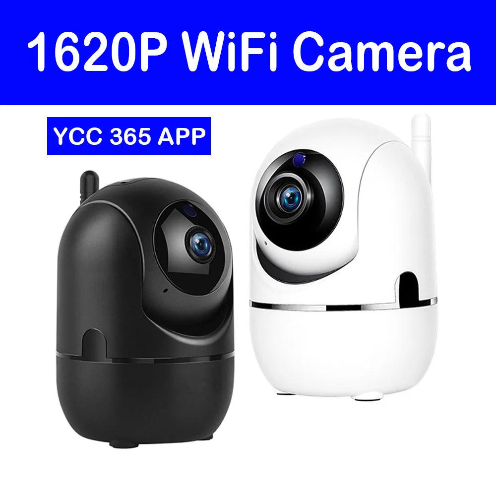 IP Camera Wifi YCC365 Plus Smart Home 1620P HD Surveillance Camera Auto Tracking Night Vision Wireless Indoor Security Camera - AMULET RING STORE