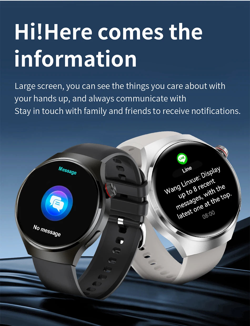 LIGE New Smart Watch Men 1.52 inch Full touch Screen Bluetooth Call Heart Rate Waterproof Men SmartWatch For GPS Sport Tracker - AMULET RING STORE