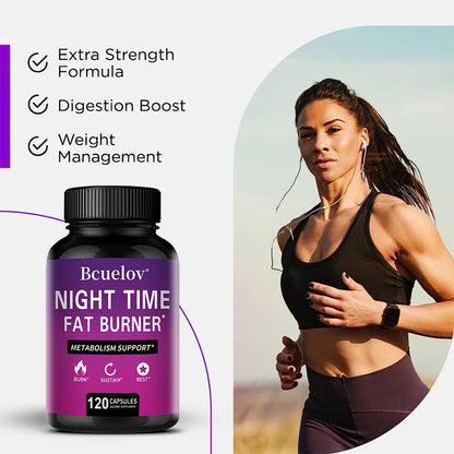 Nighttime Fat Burner - Carb Blocker To Help with Cleansing, Weight Management, Maintaining Energy Levels and Digestive Health