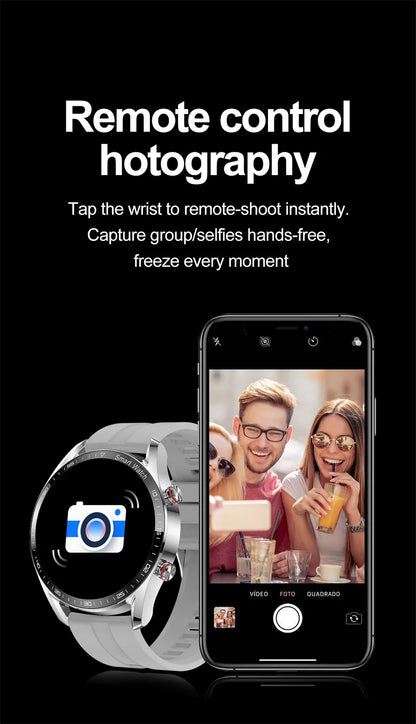 New Business Smart Watch Men 1.53 inch Full Screen Touch Multi Sport Mode ECG+PGG Sport Waterproof Bluetooth Call Smartwatches