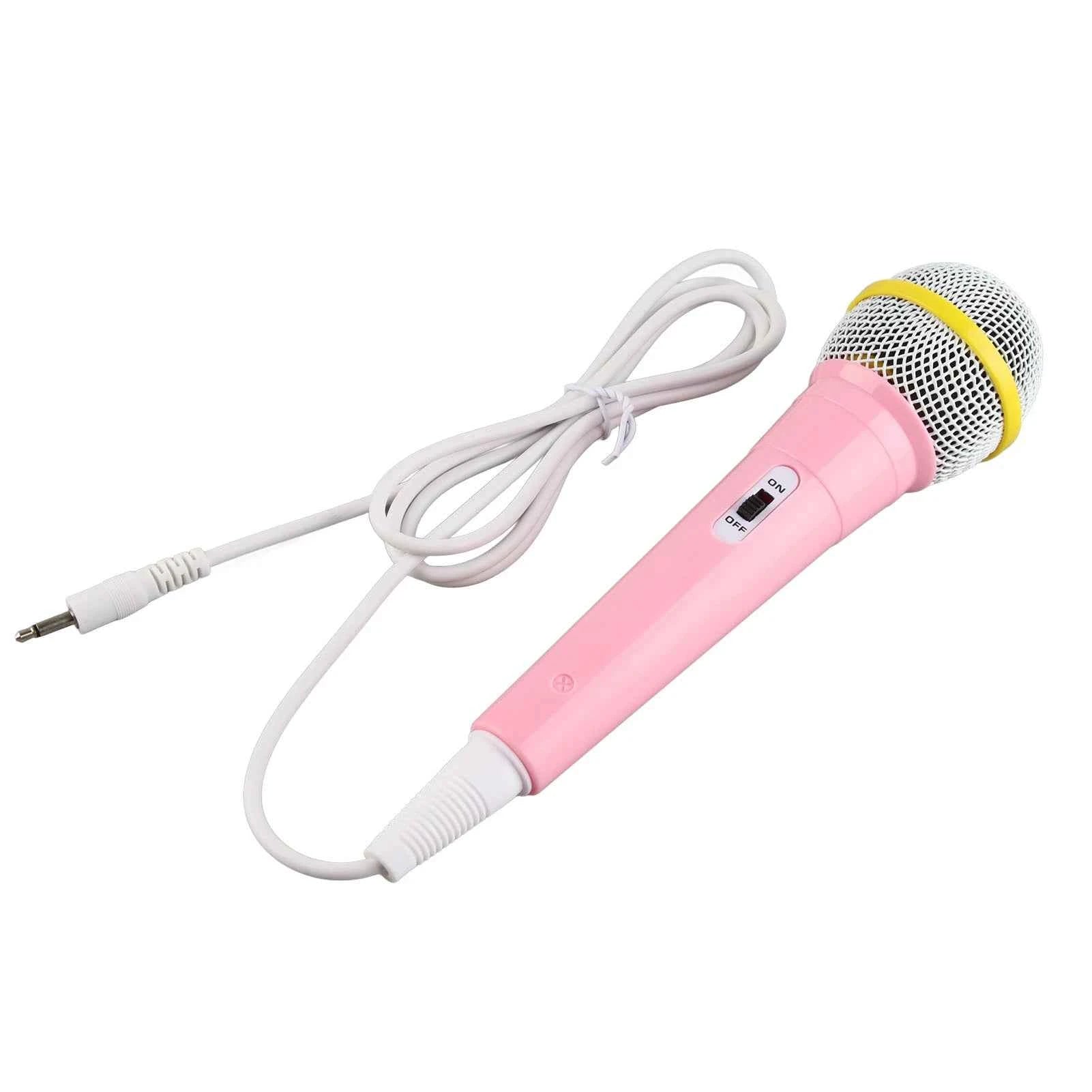 Child Singing Mic 3.5mm Plug Educational Low Distortion Clear Sound Kids Wired Microphone for Karaoke for Musical Instrument