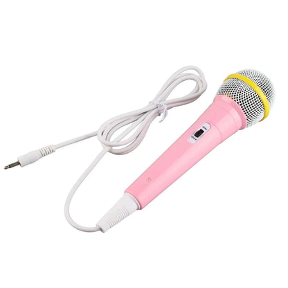 Child Singing Mic 3.5mm Plug Educational Low Distortion Clear Sound Kids Wired Microphone for Karaoke for Musical Instrument