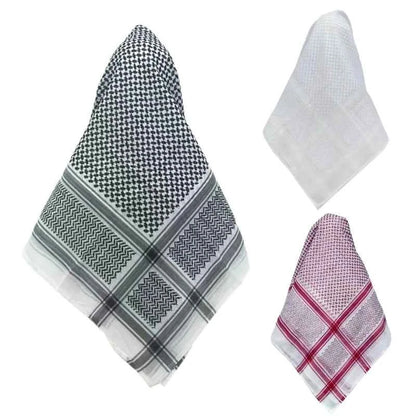 Trendy Shmagh Scarf Shawl for Men Women Multifunctional Headscarf Arab Desert Scarf Outdoor Dustproof Large Wrap Neckerchief