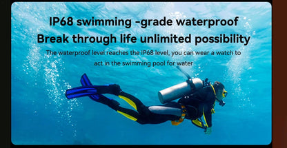 Outdoor Men Smart Watch 1.85'' 400mAh Bluetooth Call Health Monitor Swim Waterproof Sport Smartwatch for Xiaomi IOS Android 2025