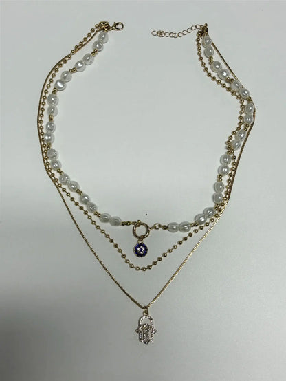 Sparkling women's fashionable necklace combination, trendy and avant-garde pendant, suitable for daily wear and holiday parties