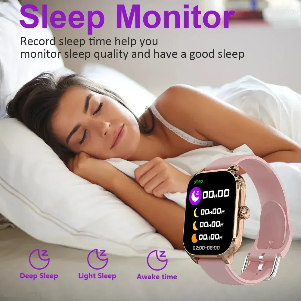 New Smart Watch Heart Rate Blood Oxygen Health Monitoring Bluetooth Call Bracelet Men Women Waterproof Sports Tracker Watches - AMULET RING STORE