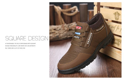 FUQIAO Hot Fur Men's Casual Shoes Warm Flats British Style Leather Footwear Comfort Non-slip Winter Boots Men Plus Size 46