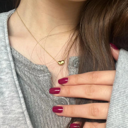 925 Sterling Silver Pea Necklace, Simple Delicate Chain Accessory, Suitable for Women's Everyday Casual Wear