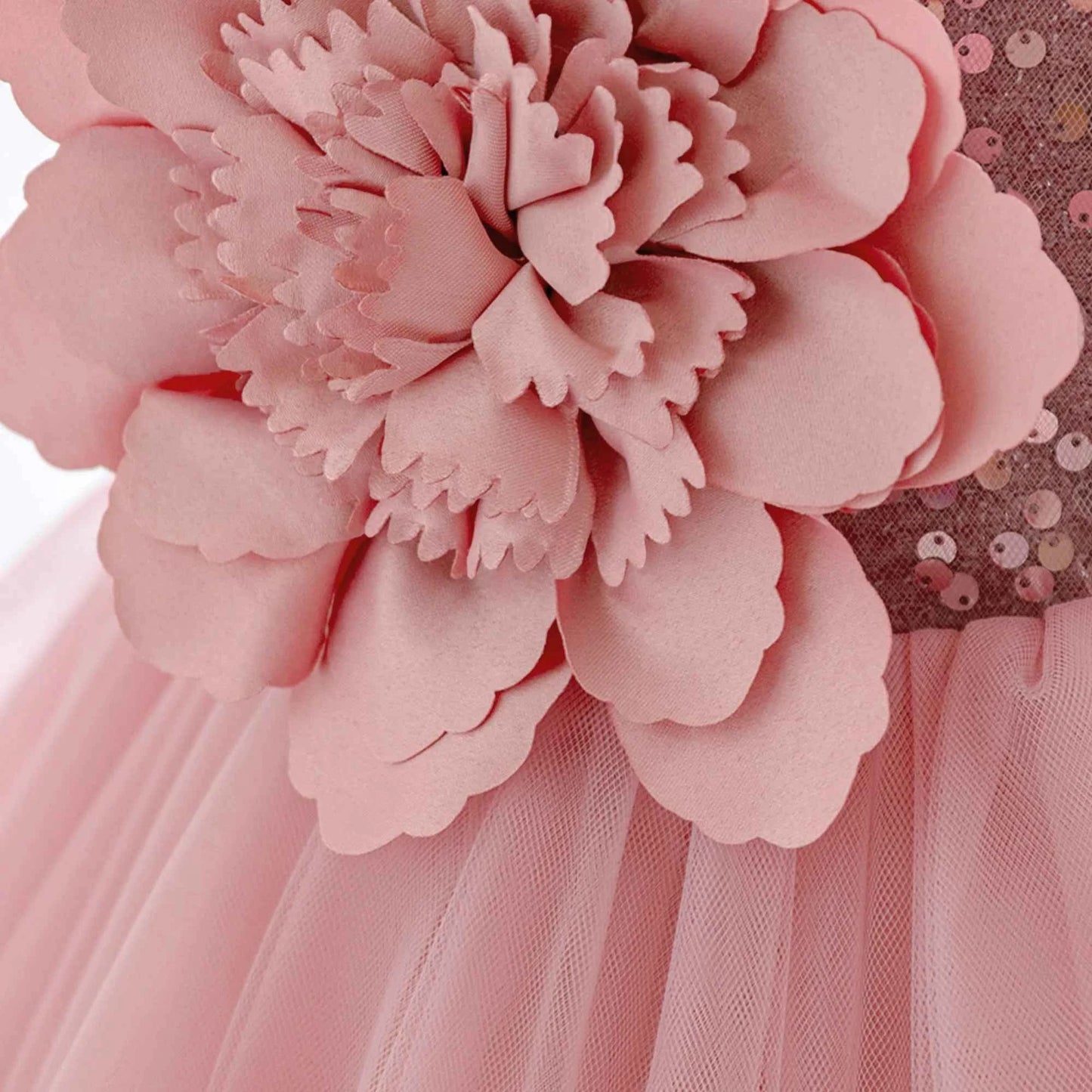 Toddler Flower Bow Party Baby Girl Dress Sequins Wedding Bridesmaids Dress for Girls Elegant 1st Birthday Evening Prom Costumes