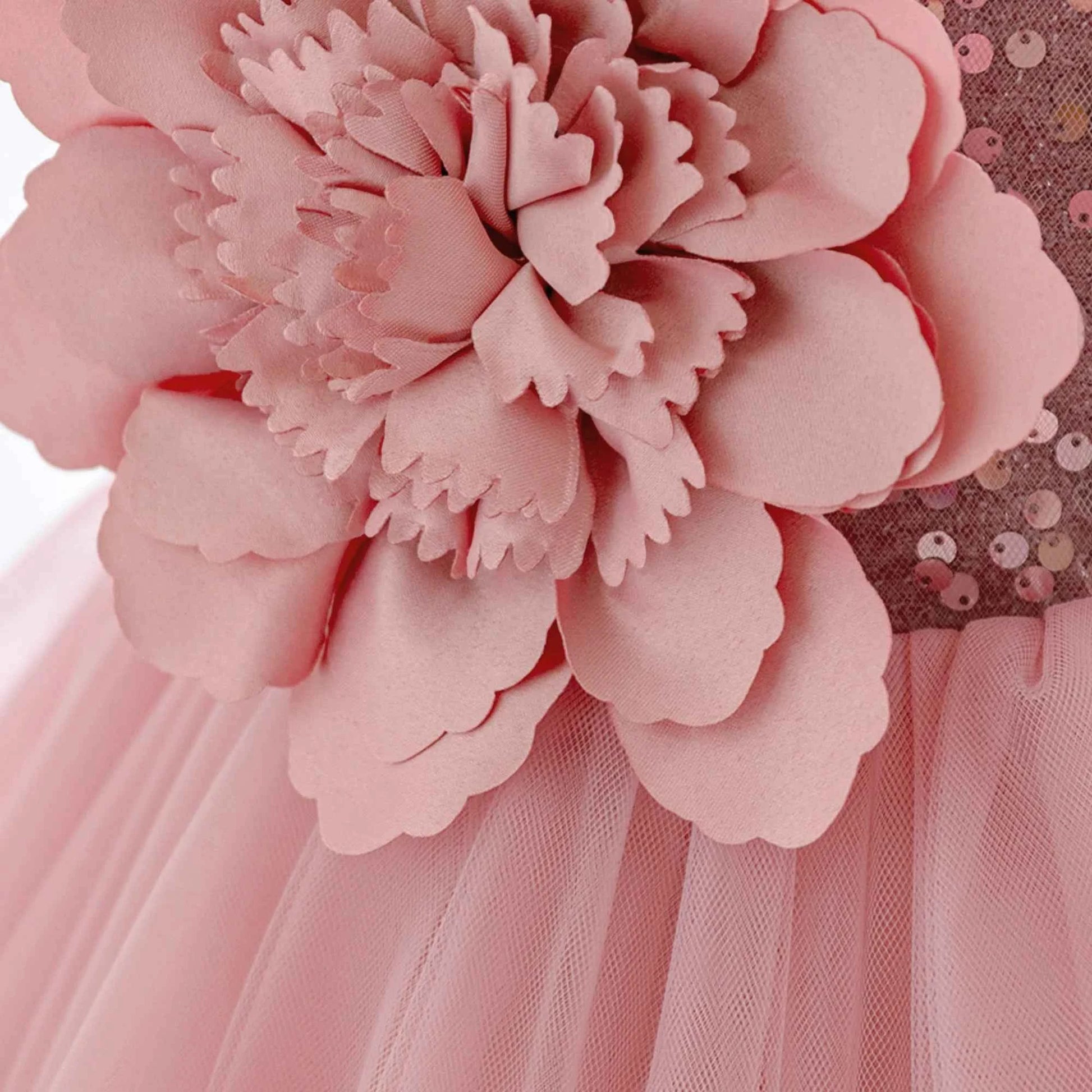 Toddler Flower Bow Party Baby Girl Dress Sequins Wedding Bridesmaids Dress for Girls Elegant 1st Birthday Evening Prom Costumes