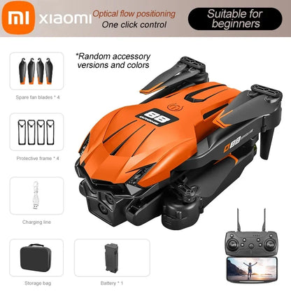Xiaomi D88 Drone HD Dual Camera 3 Battery Professional Aerial Photography Optical Flow Hovering Gesture Shooting Folding Drone