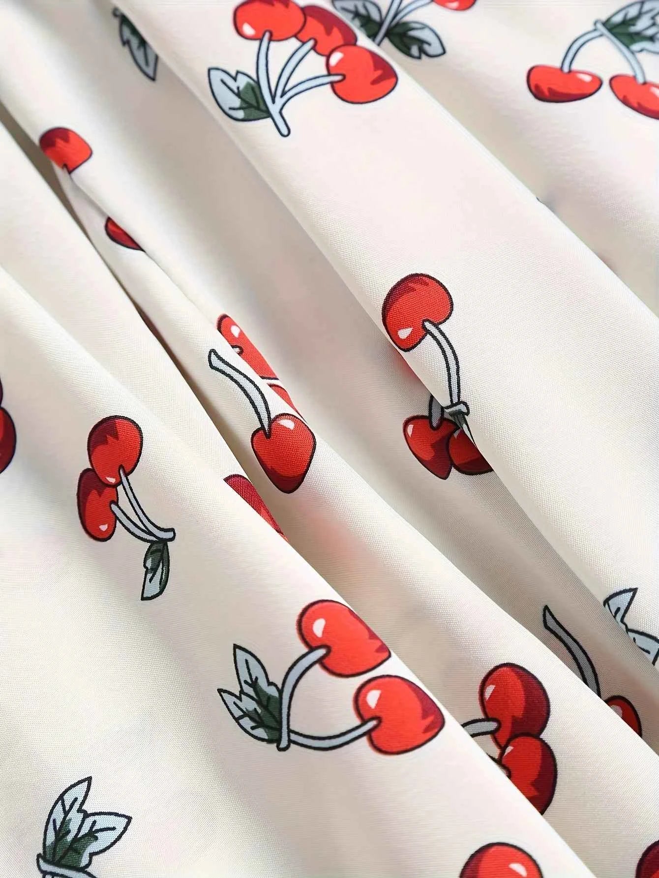 2024 European and American fashion plus size women's new flower print A-line skirt bow tie slit dress