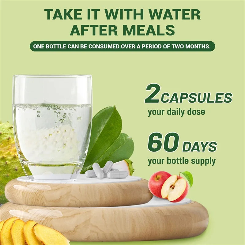 24-In-1 Soursop Supplement - Improve Skin Health, Anti-oxidation, Promote Digestion, Intestinal Detoxification - AMULET RING STORE