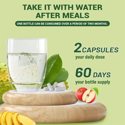 24-In-1 Soursop Supplement - Improve Skin Health, Anti-oxidation, Promote Digestion, Intestinal Detoxification - AMULET RING STORE