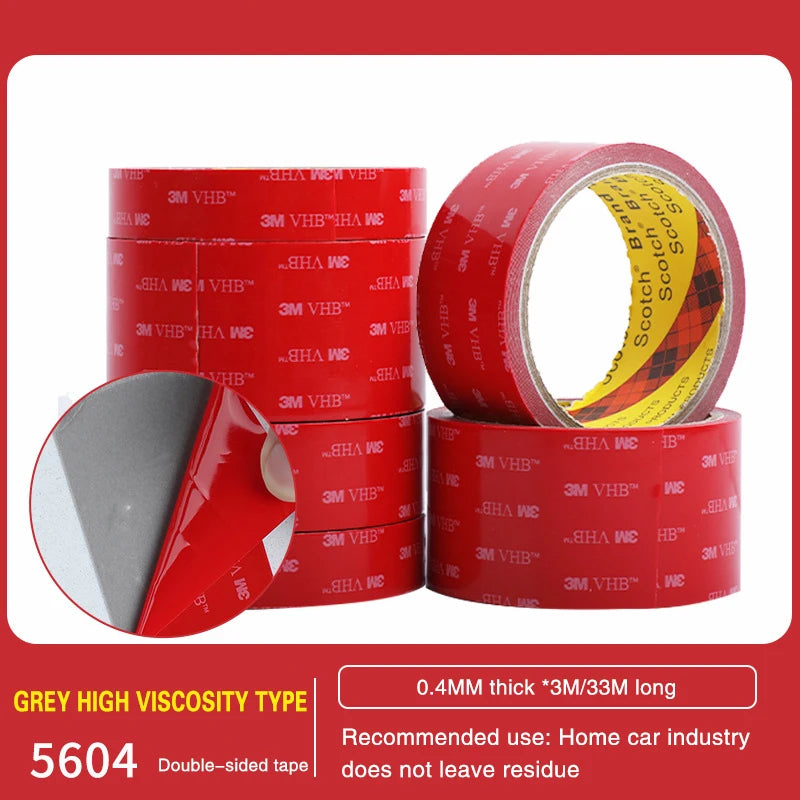 3M Extra Strong Double Sided Tape Adhesive 5604 3m Long 0.4mm Thick for Car Home Industry Special Strong Double-Sided Tape - AMULET RING STORE