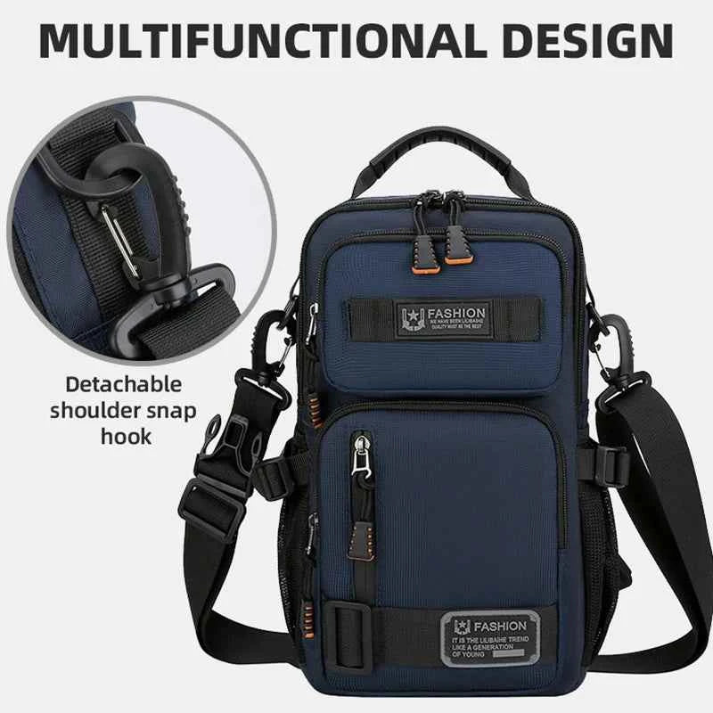 Male Multifunctional Sports Chest Bag Men's Lightweight Handbag  Multi Pockets Outdoor Hiking Climbing Cycling Crossbody Bags