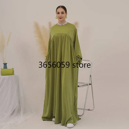 Plain Muslim Abaya Long Dress - Islamic Clothing - AMULET RING STORE