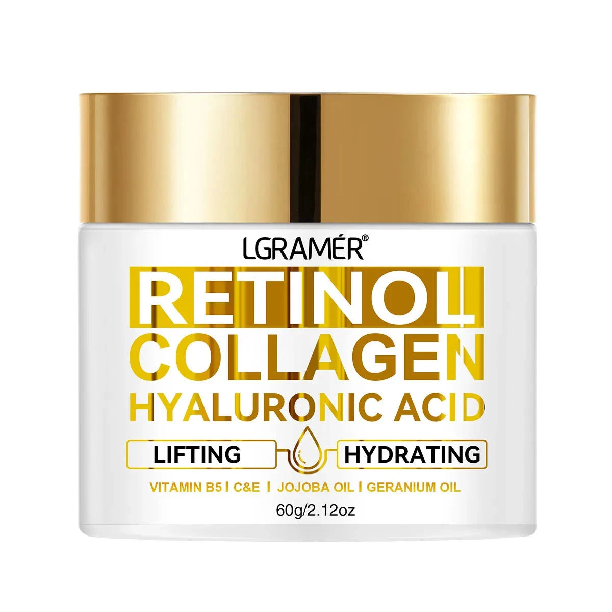 Retinol Face Cream Moisturizing Wrinkle Remover Collagen Hyaluronic Acid Creams Skin Care Cosmetic for Women&Men - AMULET RING STORE