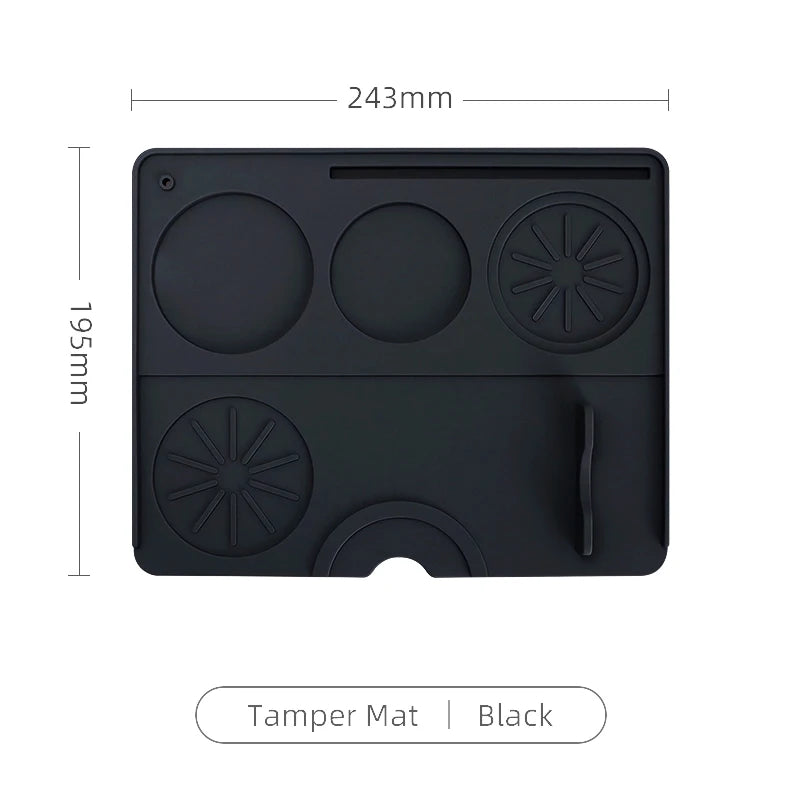 Coffee Tamper Mat Espresso Portafilter Station Silicone Bar Machine Pad Rubber Anti Slip Bar Kitchen Barista Tools Accessories - AMULET RING STORE