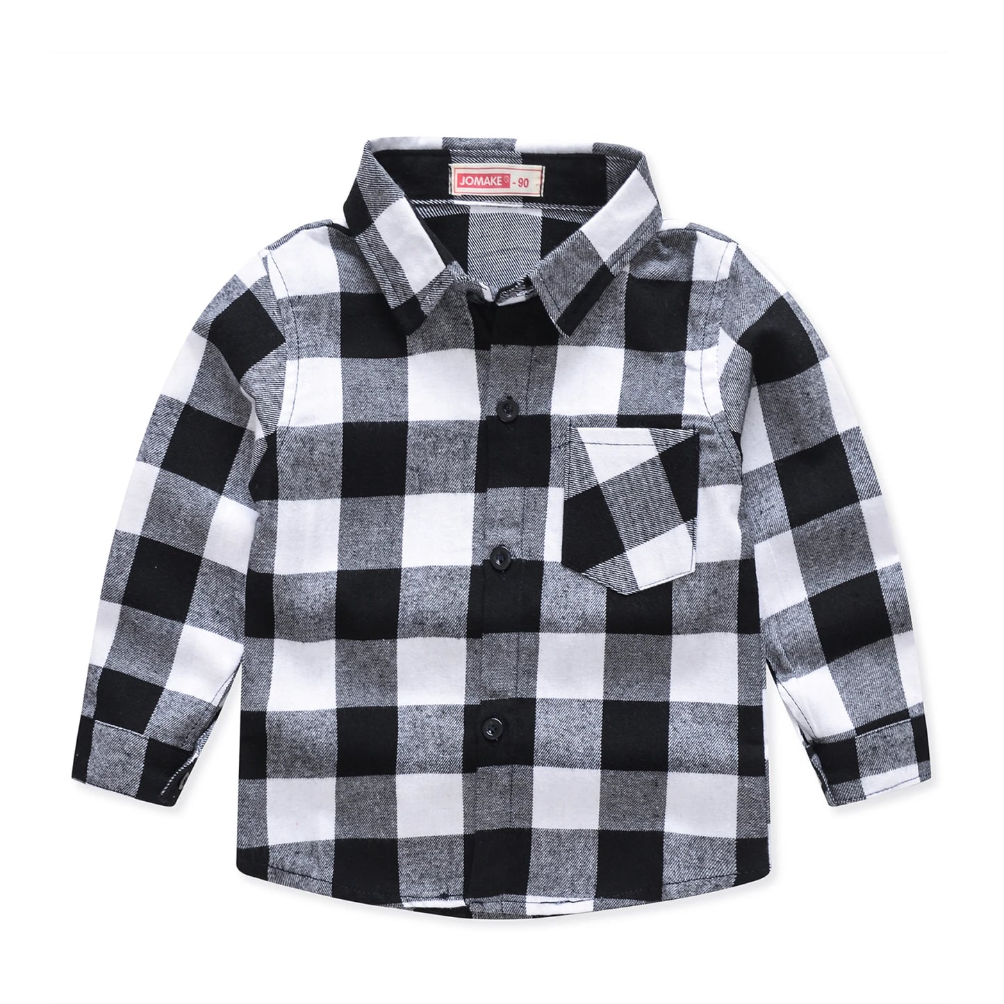 New Spring and Autumn Winter Boys and Girls 1-14 Years Old Classic Woolen Checkered Shirt Student Dress Versatile Shirt
