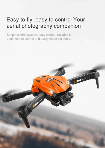 Xiaomi D88 Drone HD Dual Camera 3 Battery Professional Aerial Photography Optical Flow Hovering Gesture Shooting Folding Drone