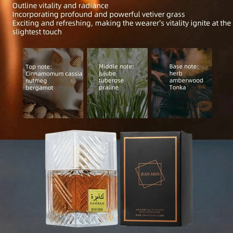 Top Selling Brand Men Perfume Fresh Romantic Parfum Fougere Scent Woody Fragrance 100ml Cologne Perfume Long Lasting Hormone