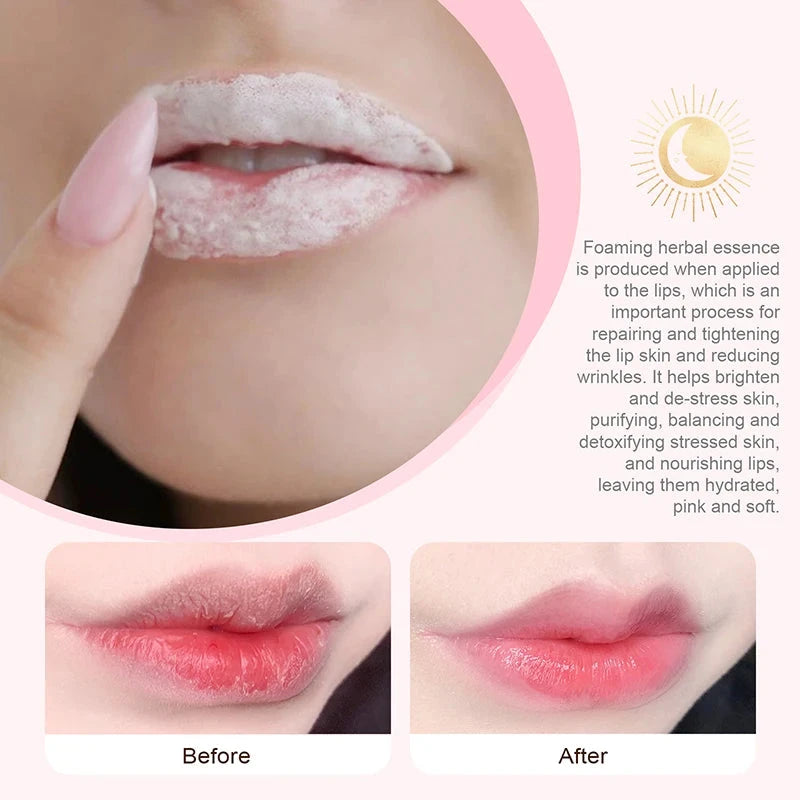 Remove Dark Lip Balm Bubble Lightening Pink Lip Exfoliating Fade Lip Line Dead Skin Moisturizer Beauty Health Lip Care Products - AMULET RING STORE