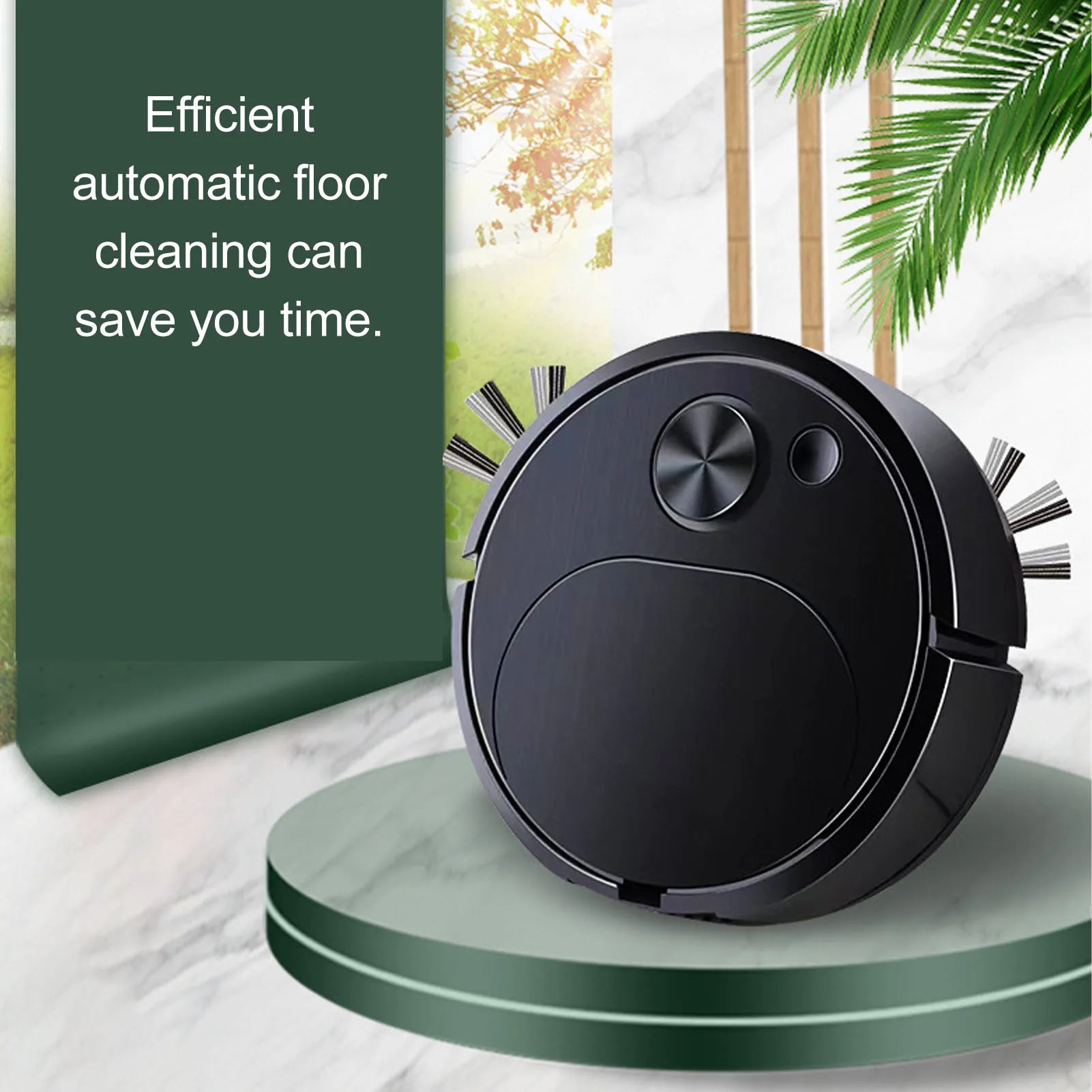 3In1 Intelligent Sweeping Robot Vacuum Cleaner Low Noise Floor Sweeper Rechargeable Automatic Home Office Vacuum Carpet Cleaner - AMULET RING STORE