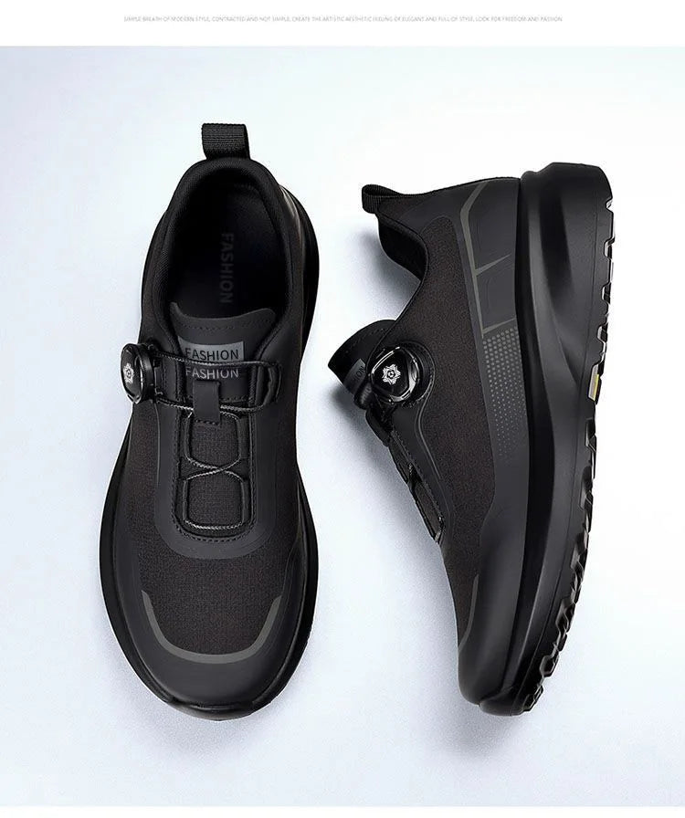 Fashion Casual Men's Shoes Designer Rotating Buckle Men Sneakers Thick-Soled Comfortable Outdoor Walking Shoes Zapatillas Hombre