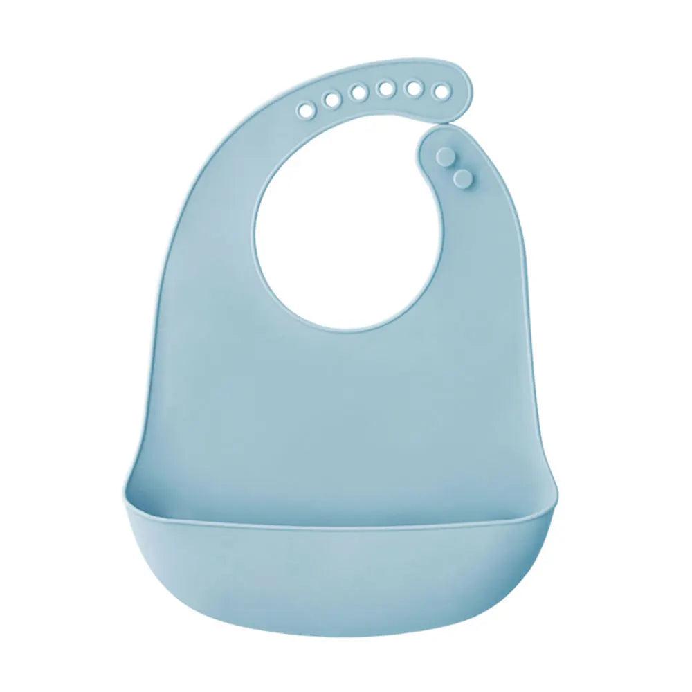 Silicone world Waterproof Silicone Bibs Baby Kids Stuff Kids Bib Aprons Girl Boy Adjustable Soft Silicone Bib Baby Feeding Stuff - AMULET RING STORE