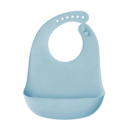 Silicone world Waterproof Silicone Bibs Baby Kids Stuff Kids Bib Aprons Girl Boy Adjustable Soft Silicone Bib Baby Feeding Stuff - AMULET RING STORE