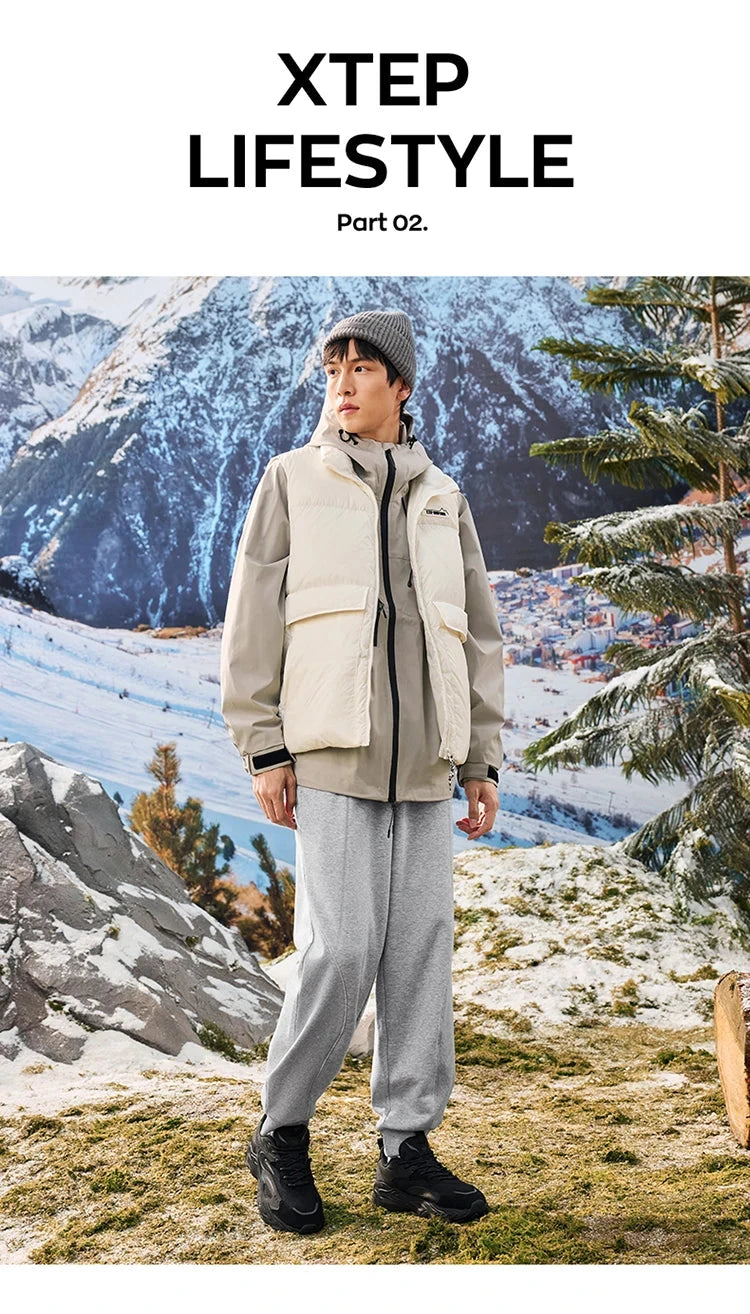 Xtep Trousers For Men And Women 2024 Winter Knitting Loose Exercise Sweatpants Casual Trendy Warm Soft Bottoms 876427630125