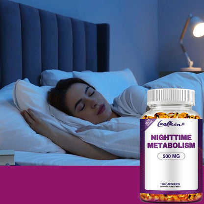 Nighttime Metabolism Capsules - Weight Management,Promote Fat Burning, Accelerate Metabolism - 120 Capsules