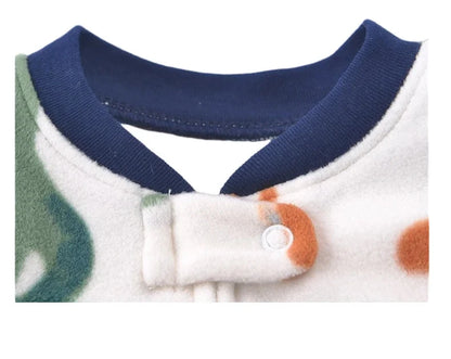 Newborn Infant Baby Girl Rompers 2024 Winter Autumn Warm Micro Fleece Animal Sleepsuit Animal Overall Babe Jumpsuits 0-12 Months - AMULET RING STORE