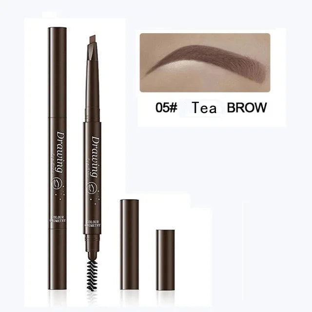 BEAUTY GLAZED Double end Eyebrow Pencil Makeup Tint Natural Long Lasting Paint Stamp Eyeliner Eyebrow Waterproof Cosmetics - AMULET RING STORE